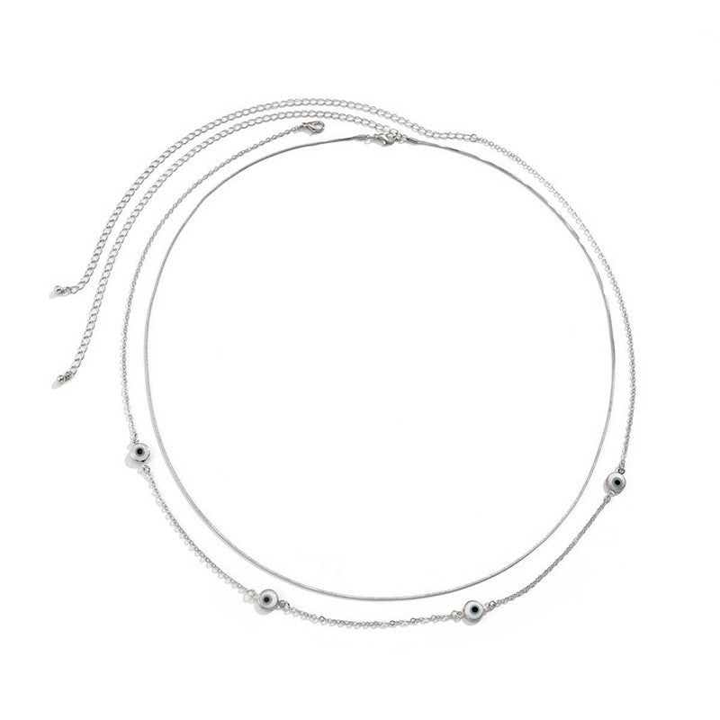 Sexy Bohemian Style Colorful Blue Eyes Waist Chain