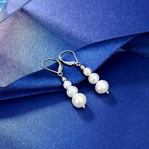 Pearl Beaded Hook Earrings for Women