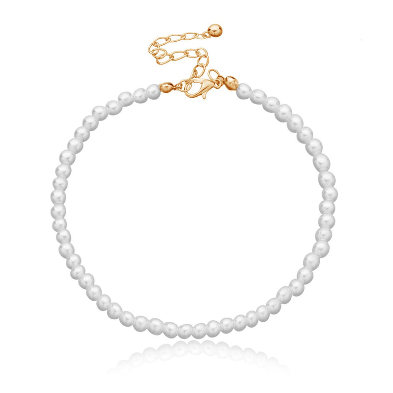 Pearl Chain Anklet Jewelry