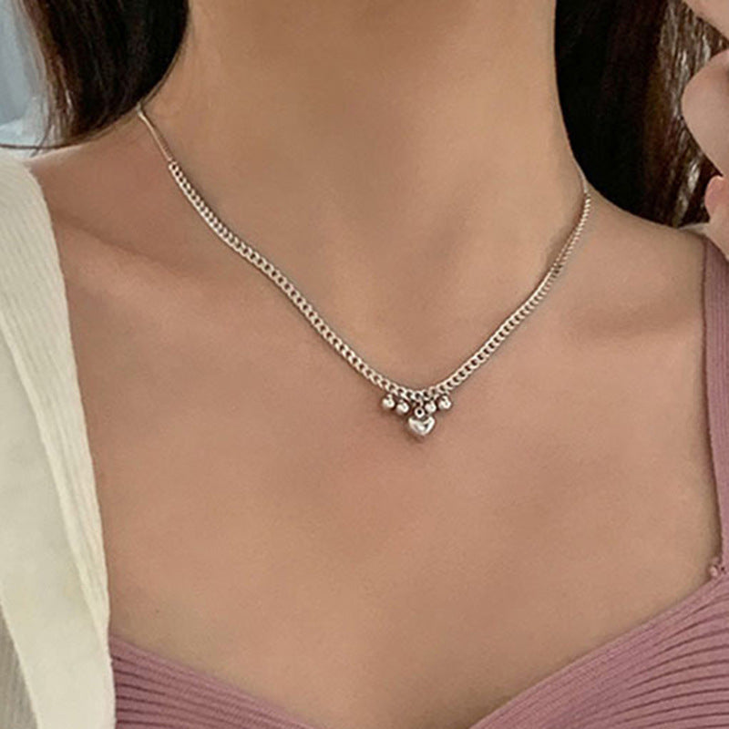 Hip Hop Metal Love Heart Necklace