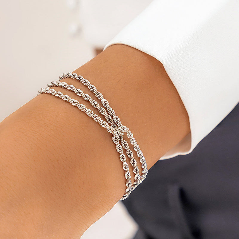 Multi-layer Twisted Chain Bracelet