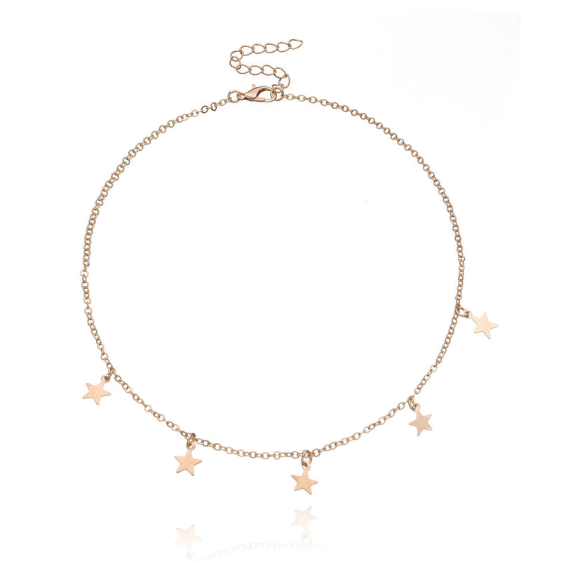 Lucky Star Tassels Choker Necklace