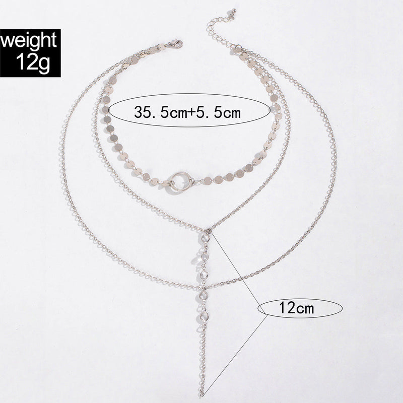 Long Y-shaped Multilayer Necklace Sexy Pendant Necklace