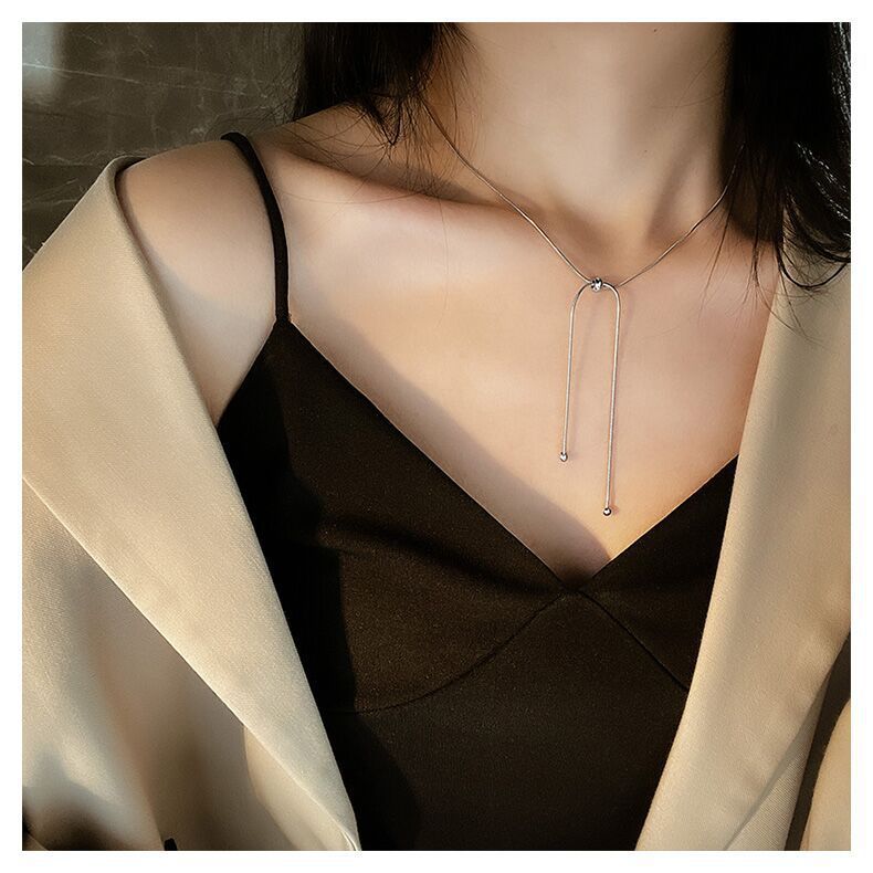 Pull-out Long Chain Necklace for Women