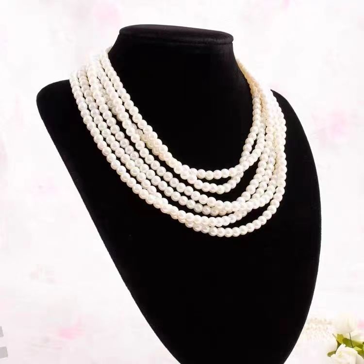 Wedding Pearl Necklace Jewelry for Bride