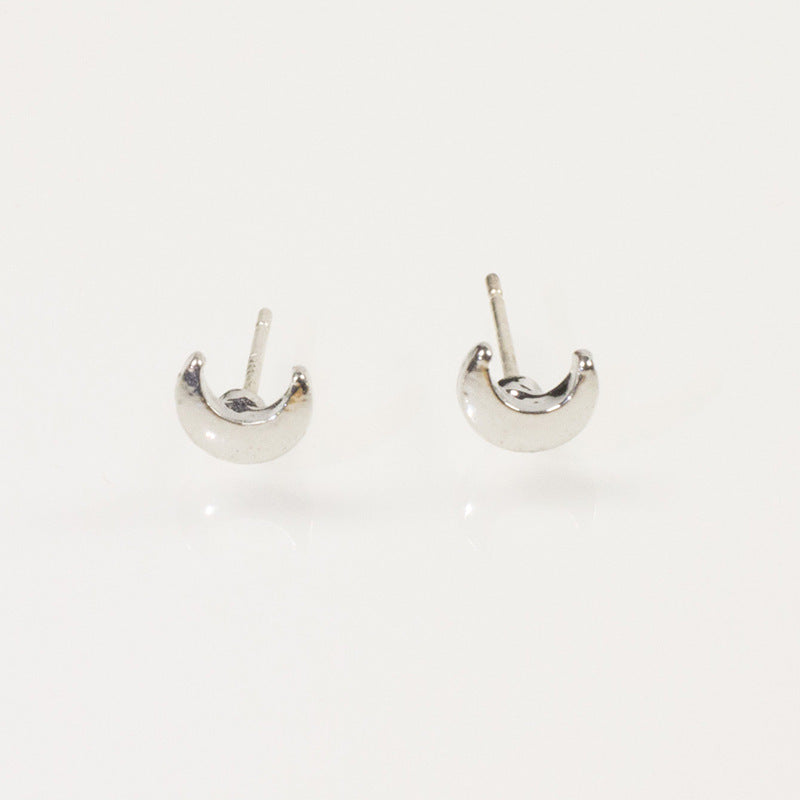 Small Moon Shape Cute Earrings