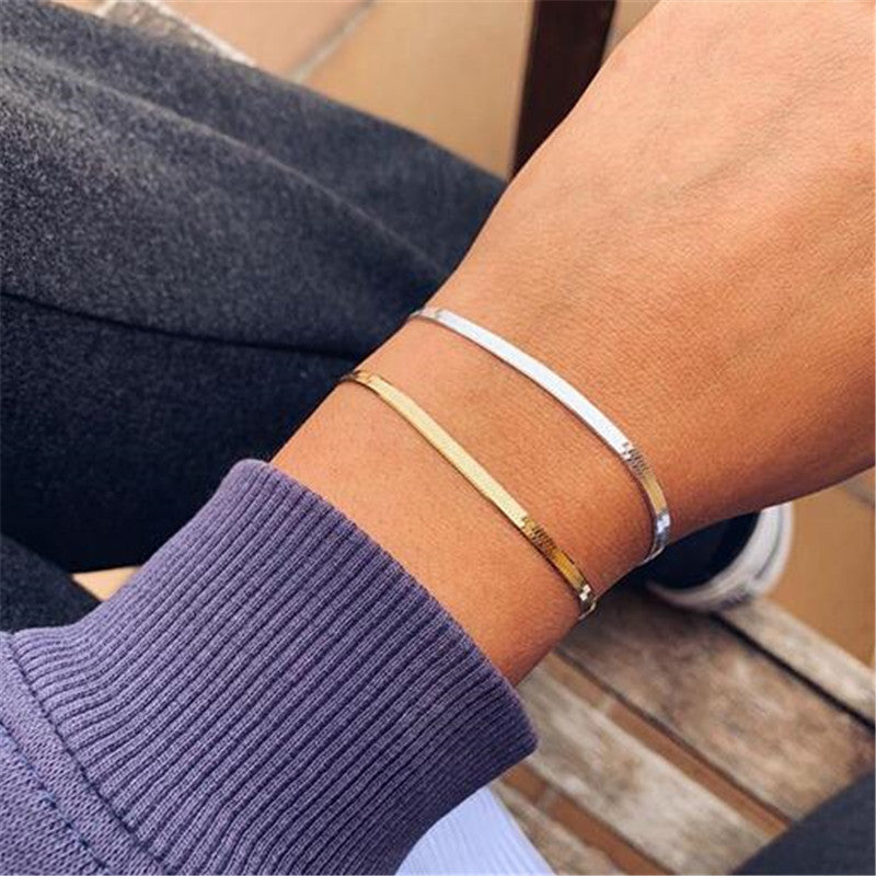 Snake Bone Chain Bracelet