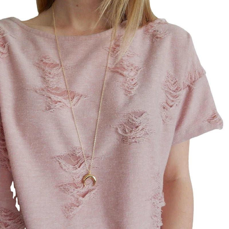 Dainty Crescent Moon Necklace