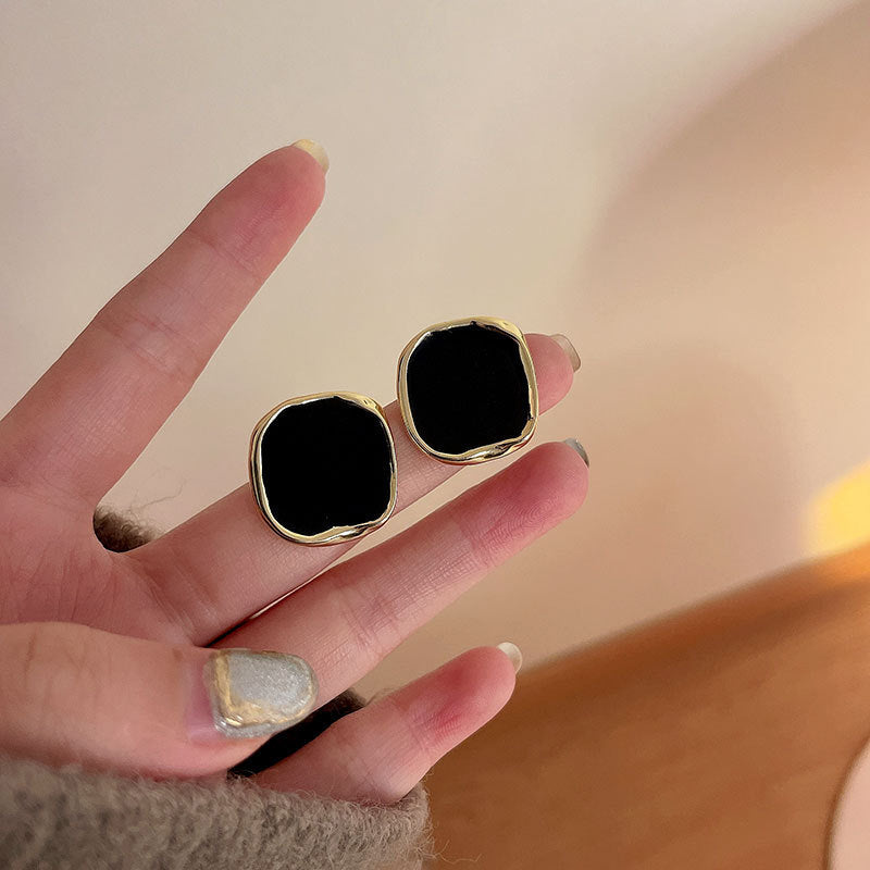 Retro Irregular square Earrings