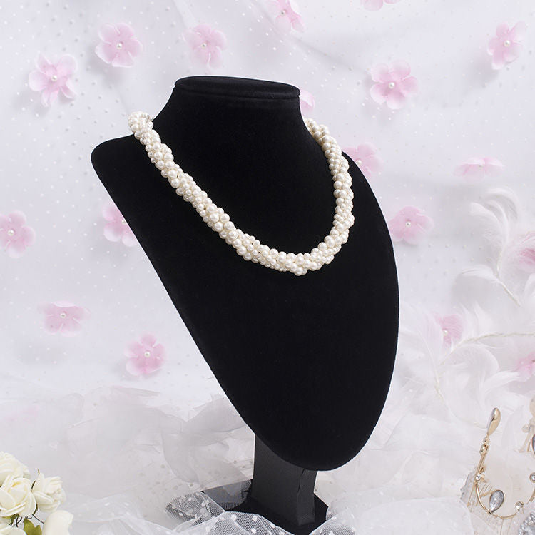 Simple Dainty Pearl Choker Necklaces for Women Trendy