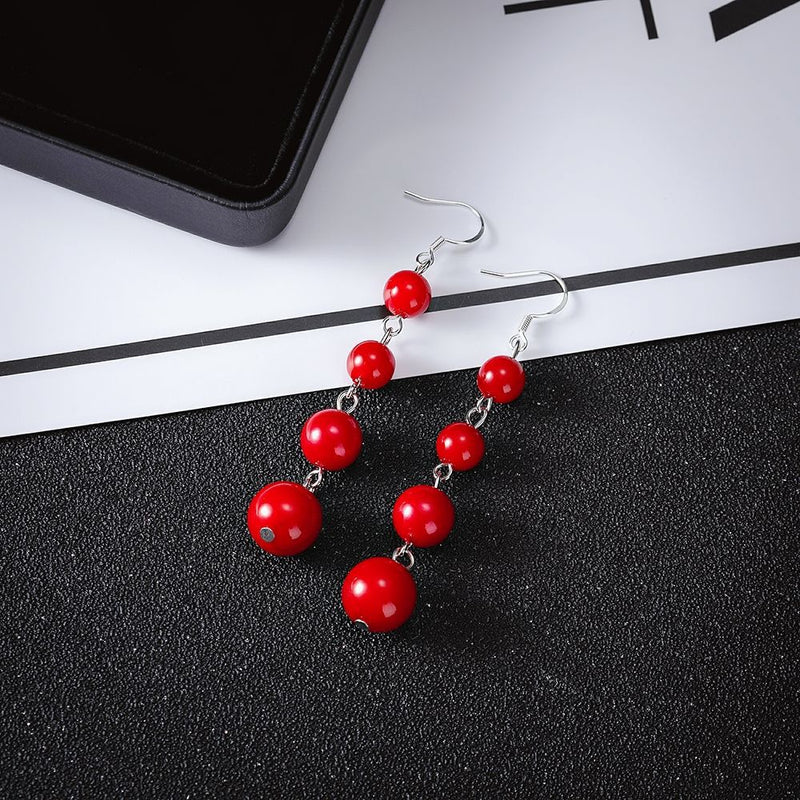 Pearl Beaded Hook Earrings for Women