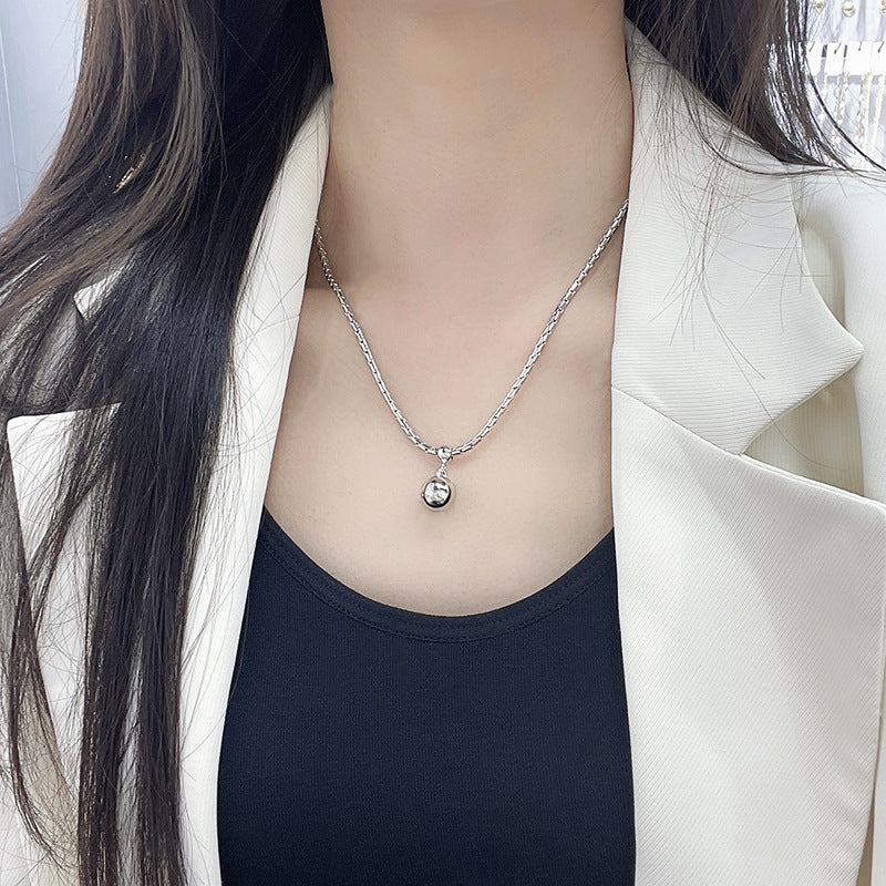 Volleyball Metal Ball Pendant Women Necklace