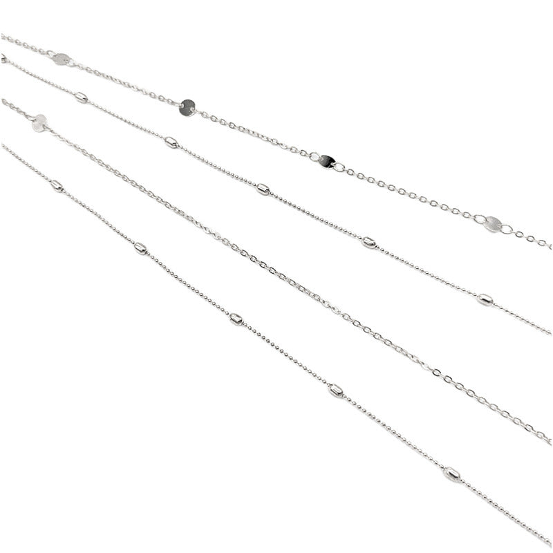 Hip Hop Metallic Sequin Silver Belly Waist Chain