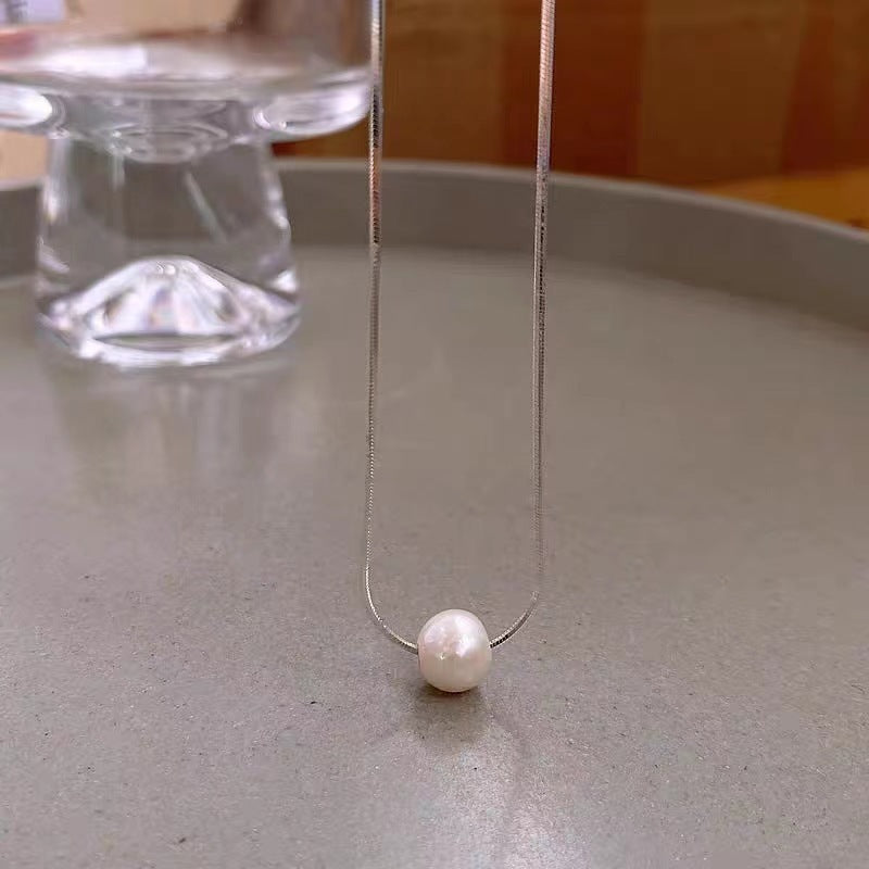 Pearl Pendant Necklace Female Single Pearl