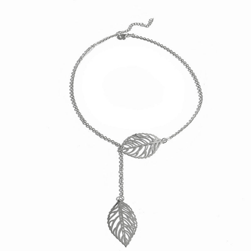 Two Leaves Leaf Necklaces