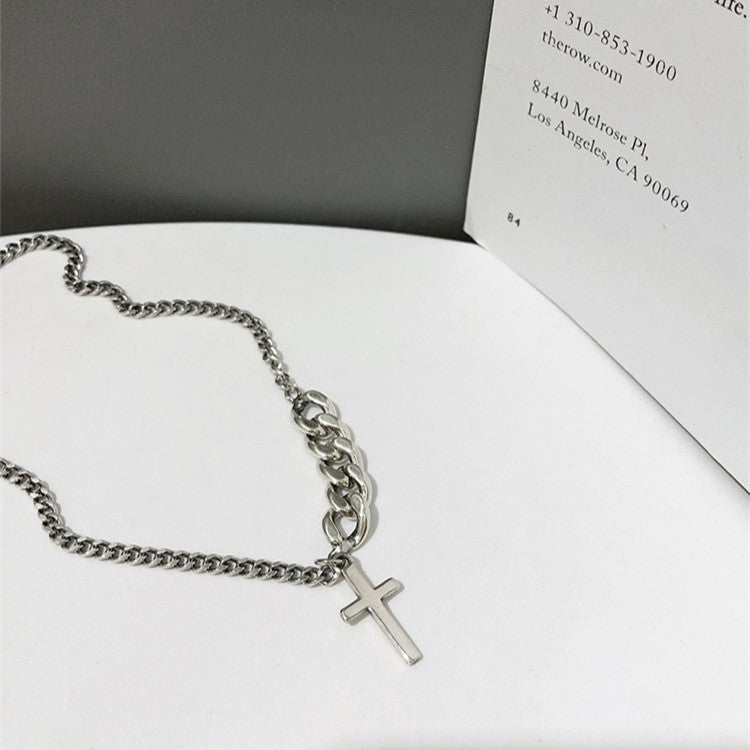 Retro Short Cross Necklace