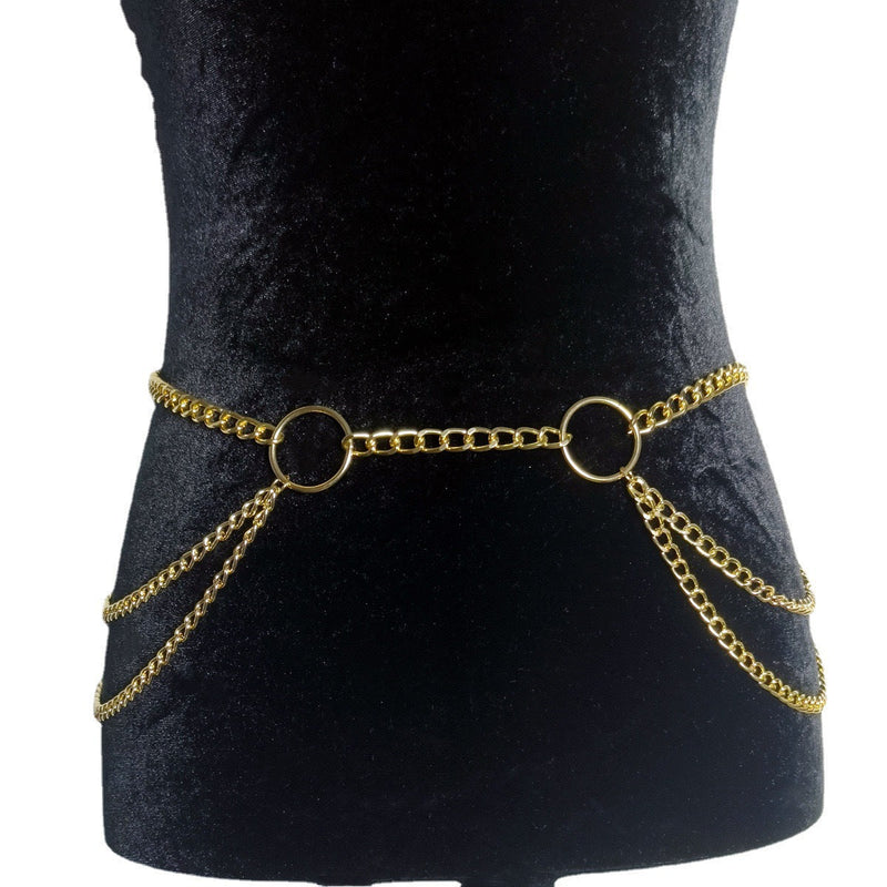 Metal Body Chain Tassel Multilayer Sexy Waist Chain