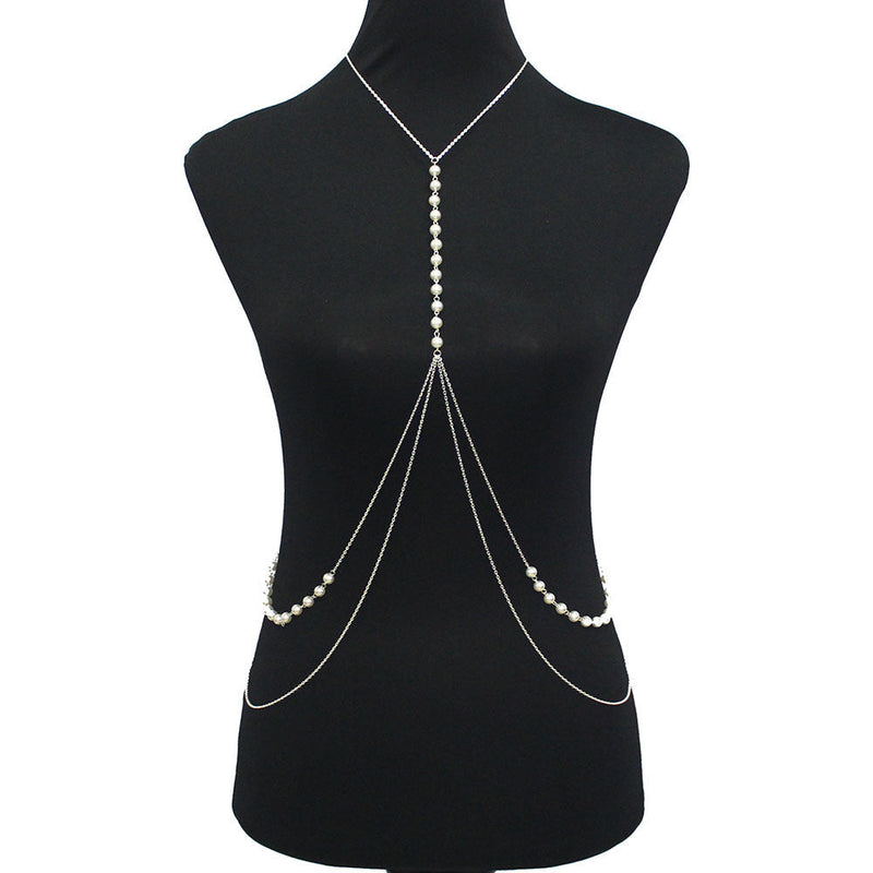 Double Layer Sexy Pearl Body Chain
