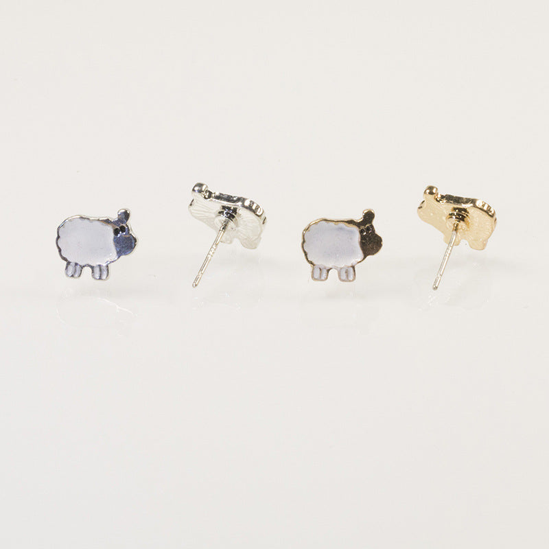 Sheep foot stud earrings set