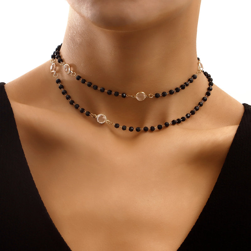 Daily Wear Black Beads Long Necklace