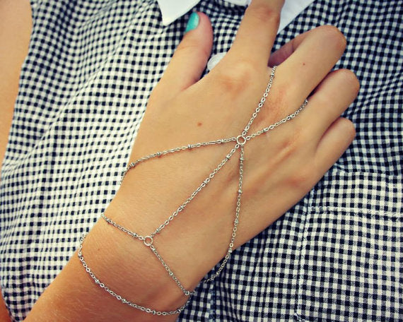 Hand Harness Bracelets With Finger Ring Slave Bracelet