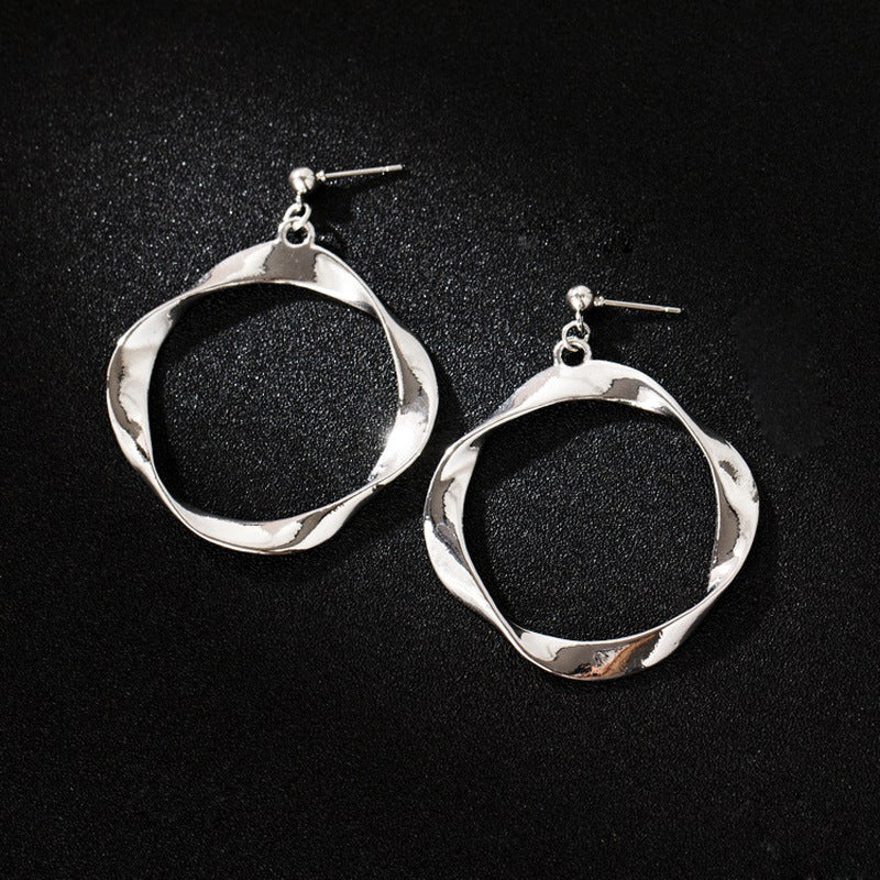 Elegant Irregular Hoop Earring