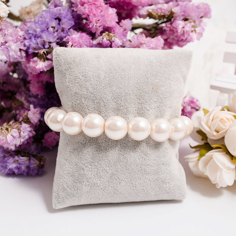 Elegant Glass Pearl Beaded Bracelet
