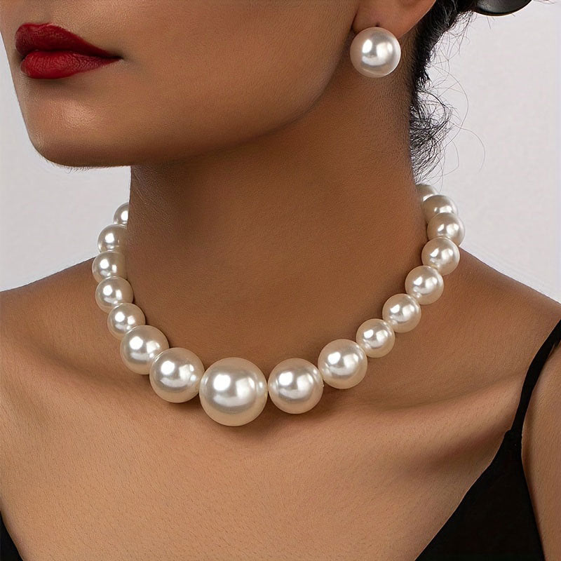 Vintage Pearl Wedding Bridal Jewelry Set