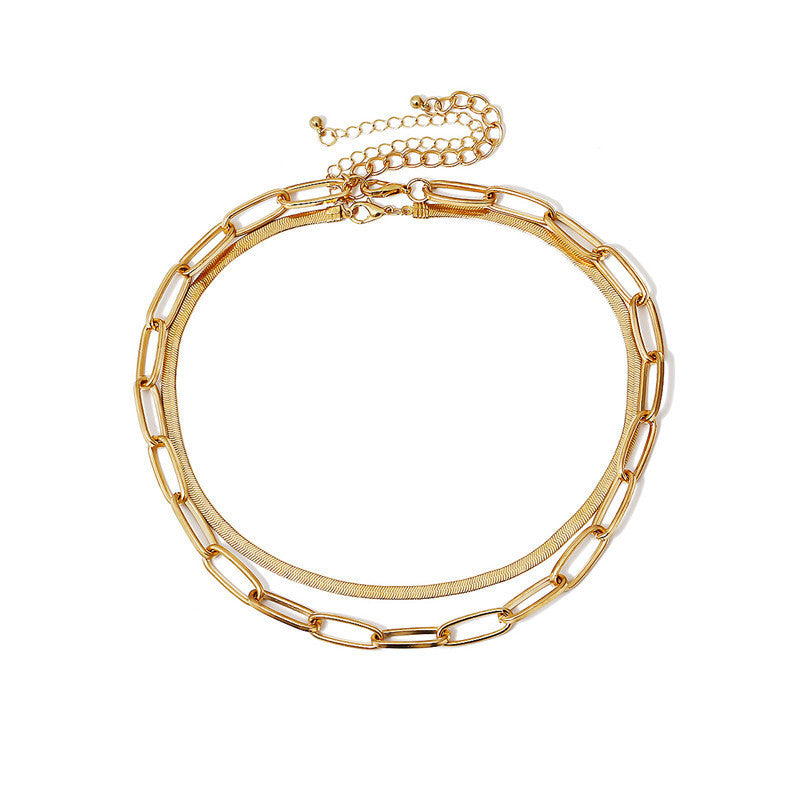 Double Layer Snake Chain Necklace