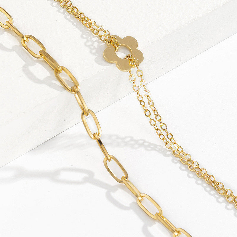 Anklet Cute Flower Chain Anklet Set