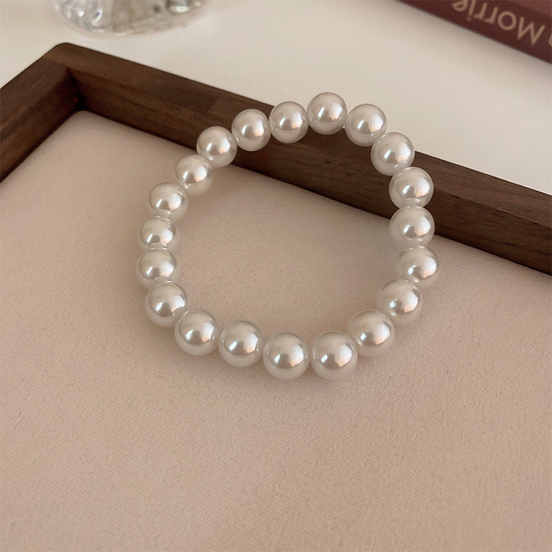 Elastic Plastic Pearl Bracelets