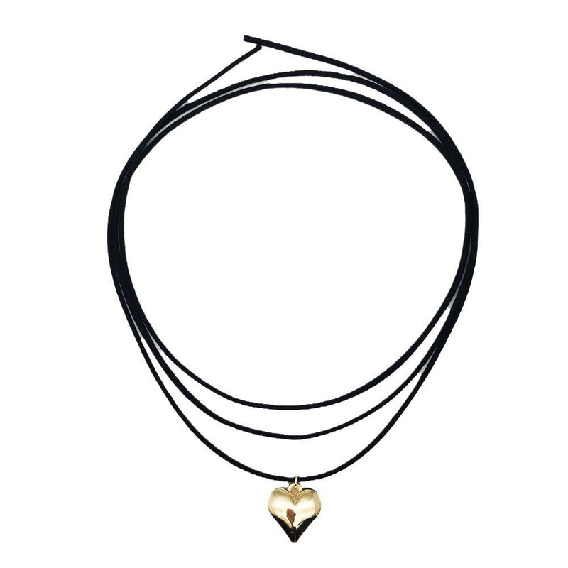 Vintage Women Heart Choker Necklace