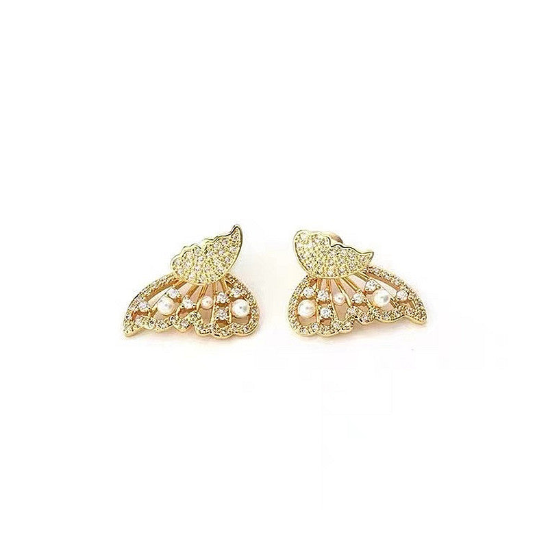 Hollow Butterfly Wing Earrings