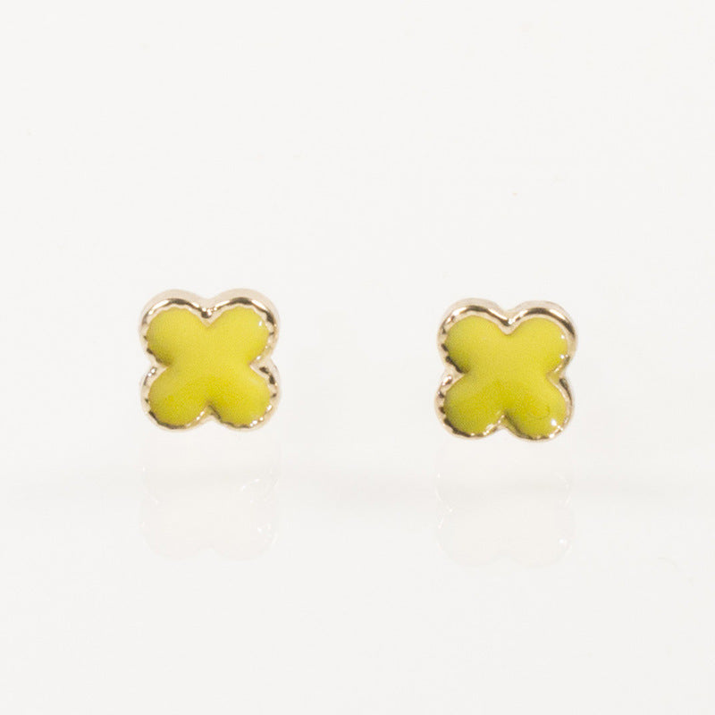 Four Leaf Small Stud Earrings