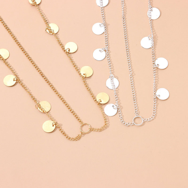 Bohemia Tassel Round Charm Head Chain Jewelry