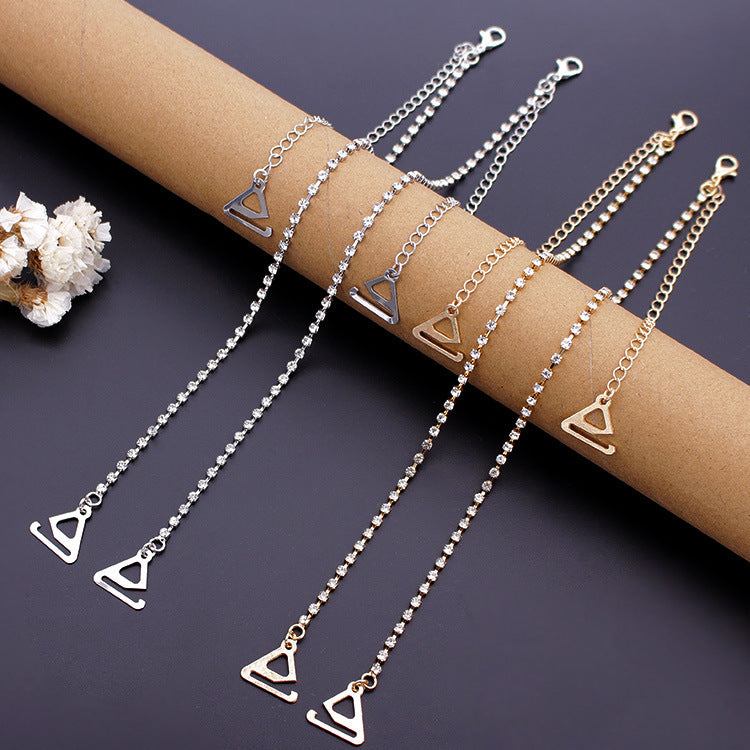 Adjustable Rhinestone Strap Bra Underwear Strap Shoulder