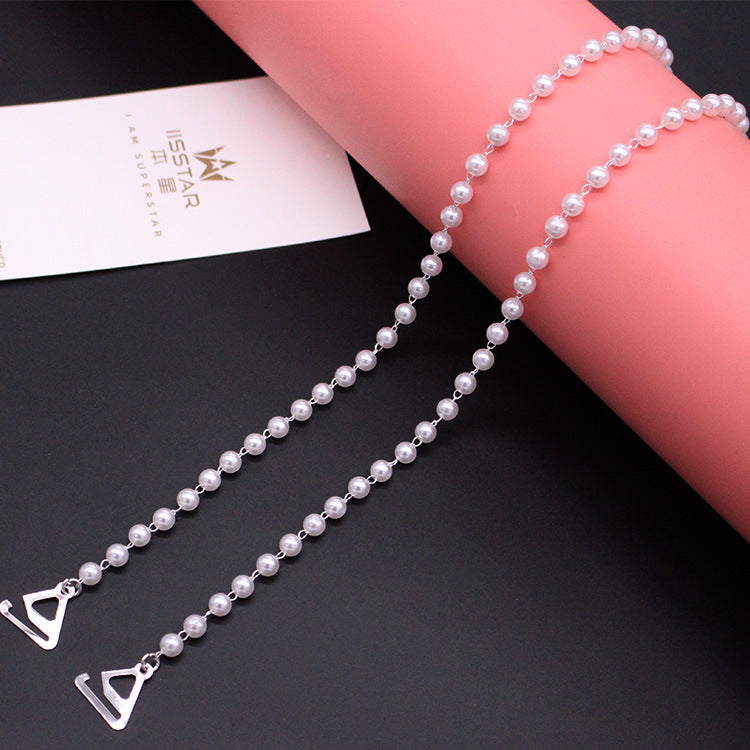 Pearl Adjustable Straight Shoulder Strap Bridal Accessories Bra Belt