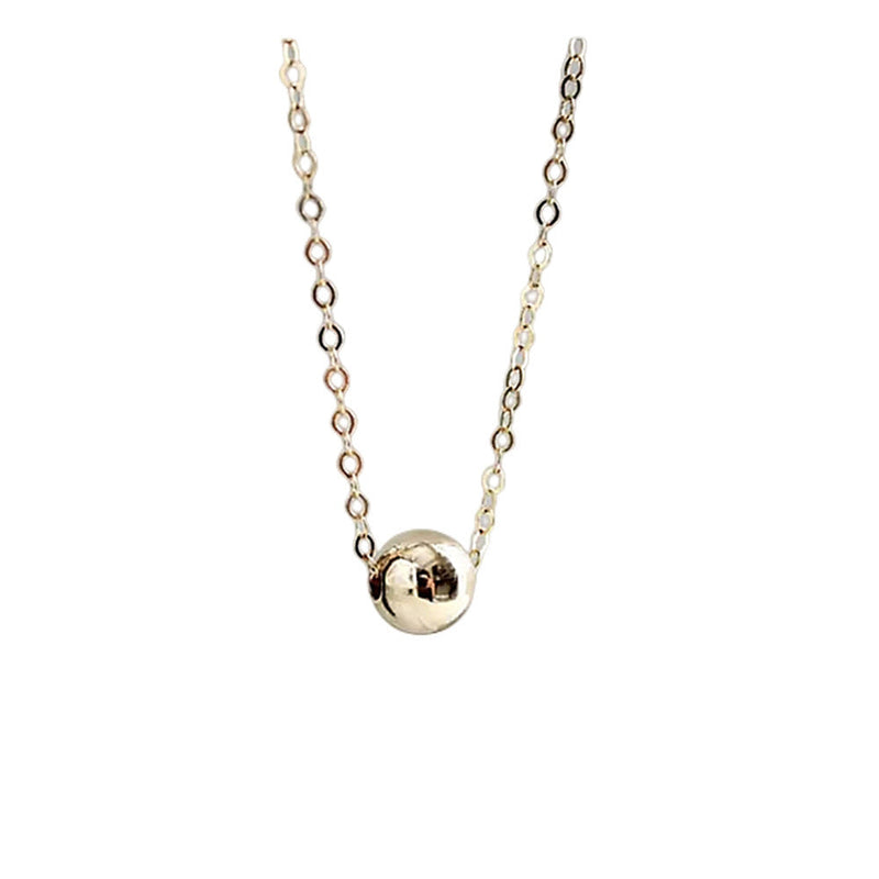 Round Pendant Simple Chain Necklace