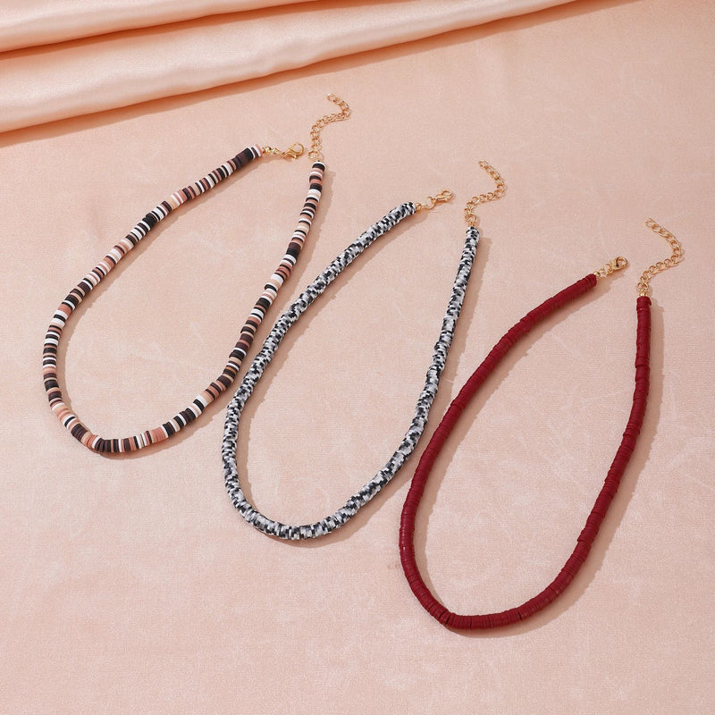 Polymer Clay Beads Necklace