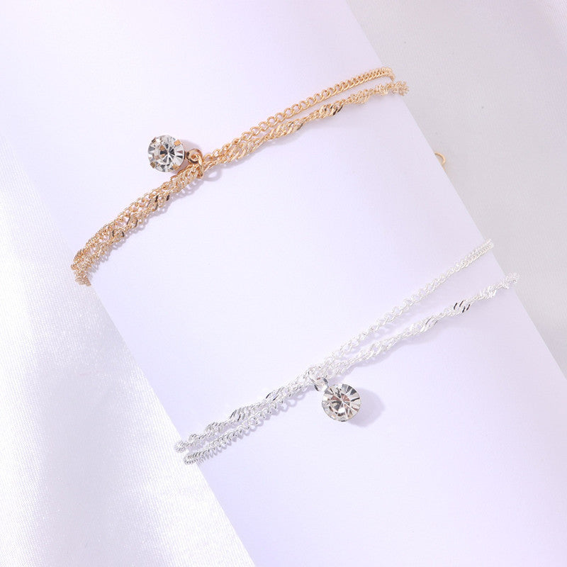 Bohemian Layered Tassel Anklet Summer Beach Anklets Chain