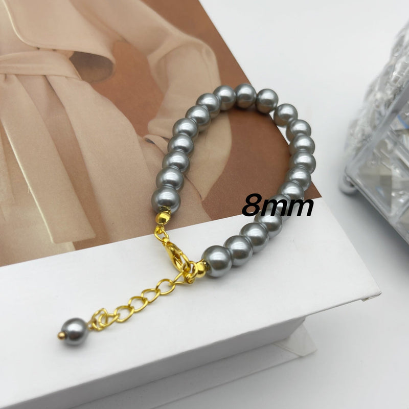 Glass Pearl Bracelet Woman Magnet Clasp