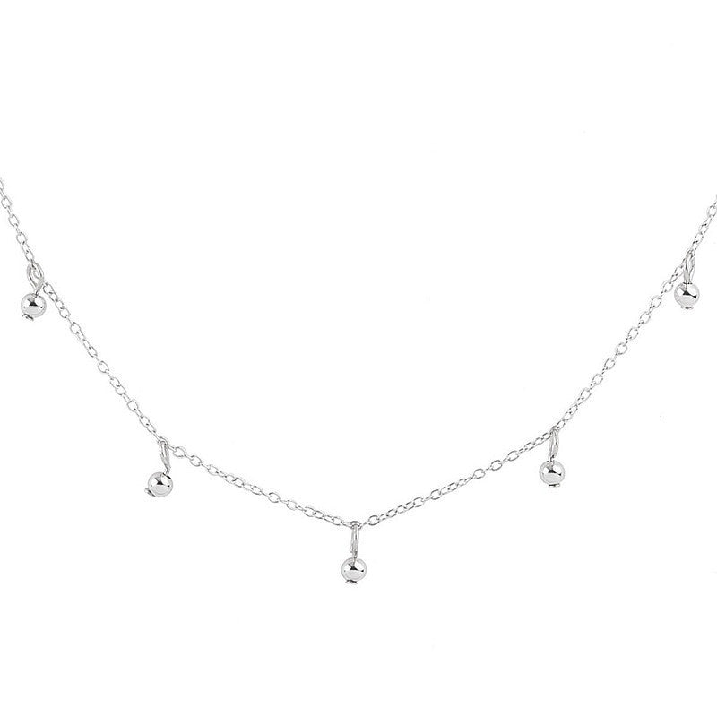 Tassel Mini Ball Pendant Necklace