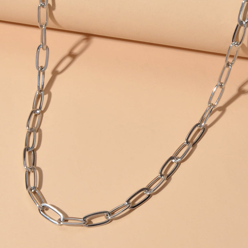 Paperclip Chain Chokers Necklaces