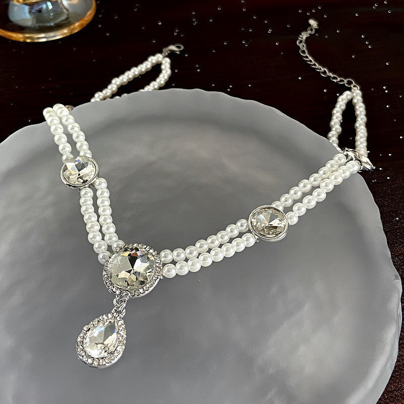 Vintage Irregular Exaggerated Pearl Necklace