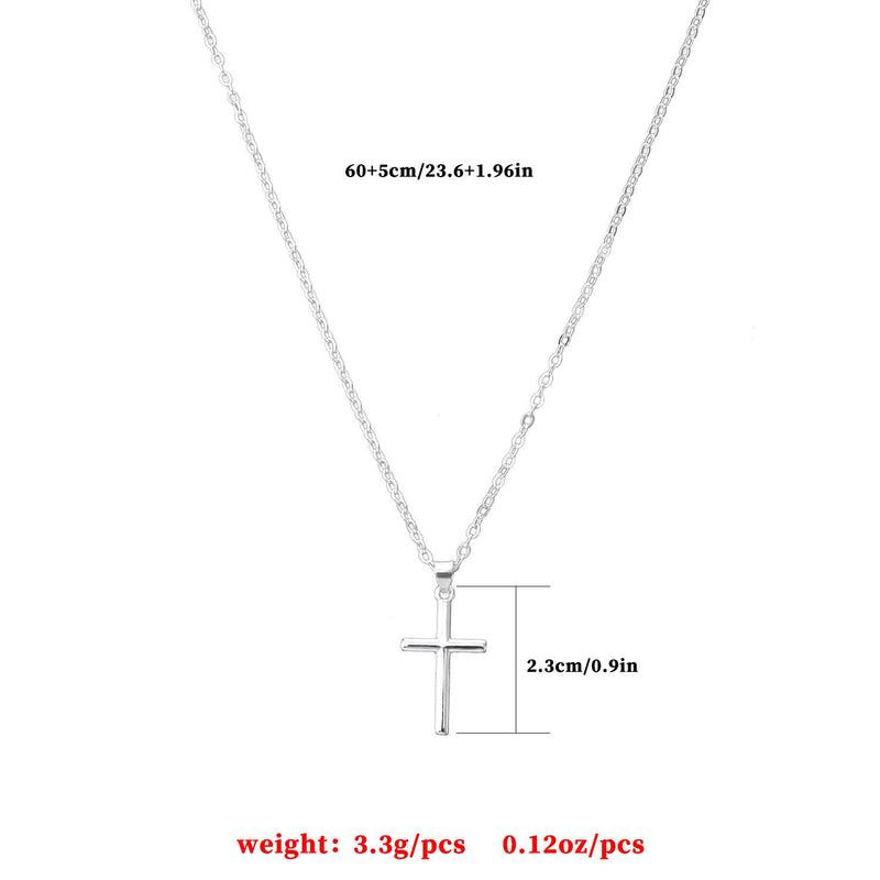 Cross Pendants Long Chain Necklace