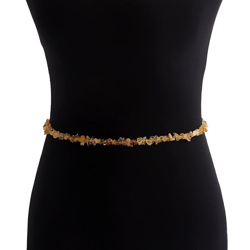 Bohemia Style Natural Stone Gravel Waist Chain