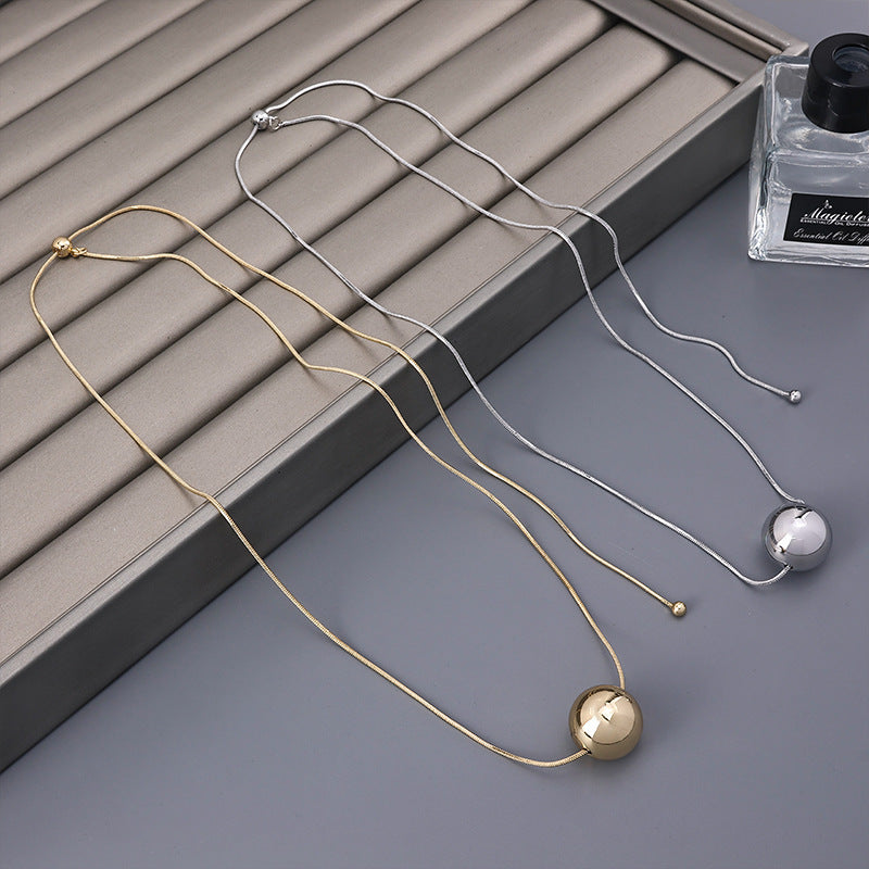 Floating Ball Pendant Necklace