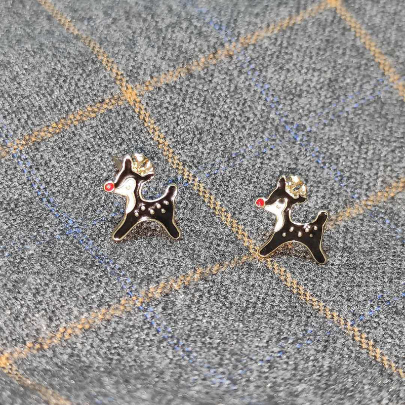 Cute Deer Christmas Gift Earrings