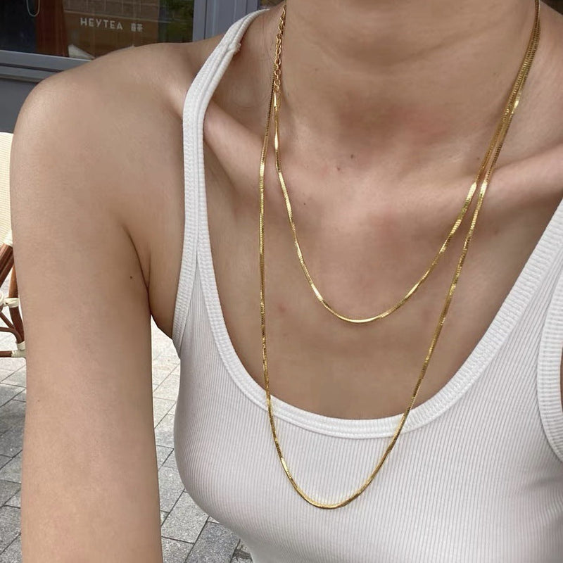 Multi layered Long Chain Sweater Necklace