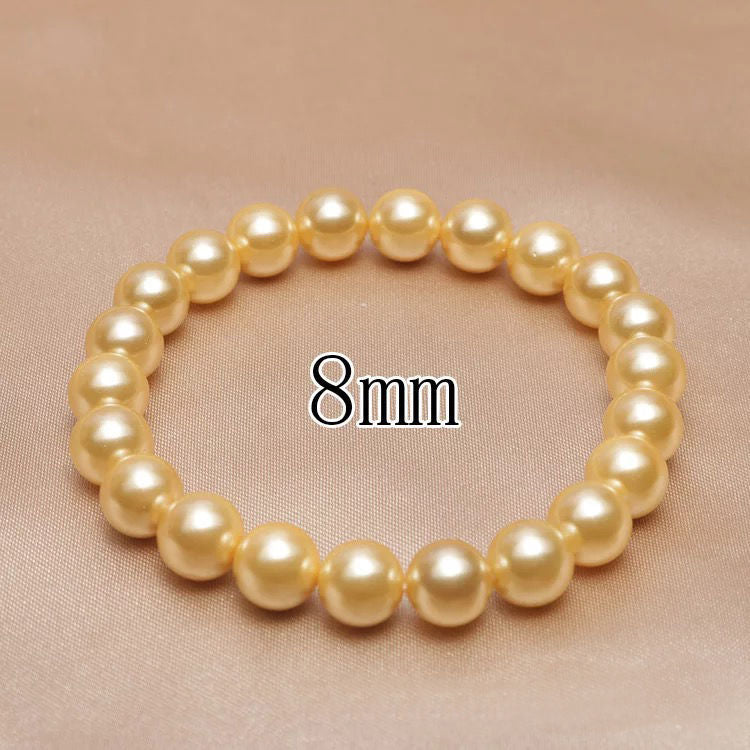 Simple Elegant Round Beads Shell Pearl Beads Bracelets